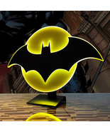 Batman Symbol Illuminated Table Lamp Or Mountable Wall Art With Dimmer M... - £125.58 GBP