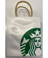 Starbucks Ceramic Mini Tote Bag Mermaid Logo Gift Card Holder Ornament D... - $14.84