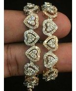 4 Ct Round Cut Simulated Diamond Cluster Pave Bracelet  Gold Plated 925 ... - €129,43 EUR