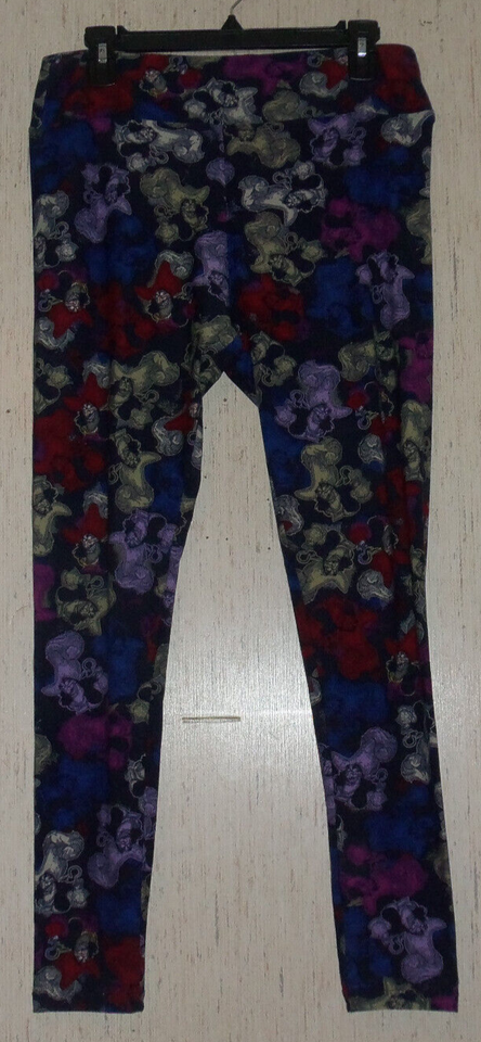 EXCELLENT WOMENS LuLaRoe DISNEY Captain Hook NOVELTY PRINT LEGGINGS SIZE... - $28.01