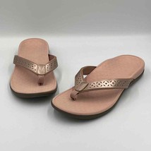 Vionic Tide Perf Rose Gold Womens Perforated Flip Flop Sandals size 10 - £30.43 GBP