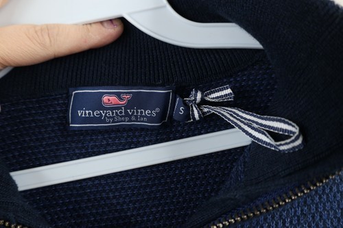 New Vineyard Vines Mens Small Wool Blend Thermal Knit Half Zip Pullover Sweater Item image 5