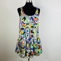 See by Chloe Womens 4 Silk Colorful Abstract Geometric Sleeveless Dress * - £31.04 GBP