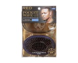 RED BY KISS BOW WOW X POCKET WAVE MEDIUM BOAR BRUSH WITH CASE #BR33 HARD - $9.99