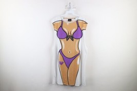 Vintage 90s Streetwear Womens Size OSFA Aruba Bikini Sleeveless Beach T-Shirt - £30.99 GBP