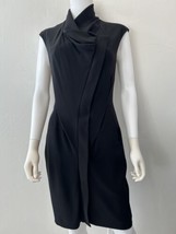 Boss Hugo Boss Dress Diantha Black Cowl Neck Size 4 - £164.36 GBP