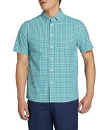 WALTER HAGEN MEN&#39;S CLUBHOUSE GINGHAM BUTTON DOWN GOLF SHIRT Size XL Gree... - $34.24 CAD