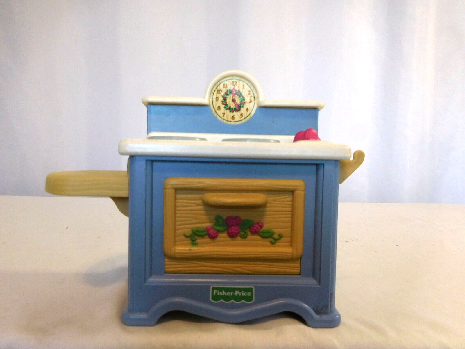 Fisher Price  Briarberry Stove Oven Kitchen Dollhouse Furniture Vintage 1998 Toy - $7.92