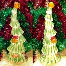 Vintage Christmas Tree Porcelain Ornament Figurine by K&#39;s Collection - $10.00