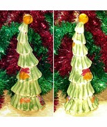 Vintage Christmas Tree Porcelain Ornament Figurine by K&#39;s Collection - $186.56 MXN