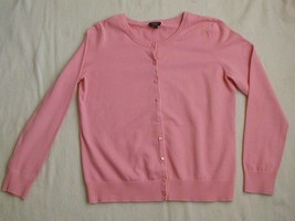 Talbots Dusty Pink Pima Cotton Blend Cardigan Sweater Size Medium M - $16.99