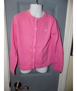 Lilly Pulitzer Pink Button Down Cardigan Size 8 Girl&#39;s READ BELOW - $39.12 CAD