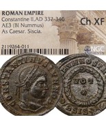 Constantine II "the Great's" son VOT•X w/in Wreath NGC Cert.Choice XF Roman Coin - €145,89 EUR
