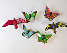 Vintage Butterfly&#39;s &amp; Bird Suction Cup Window Clings 1970s 80&#39;s - £7.77 GBP