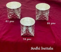 BIS HALLMARKED 925 Silver Sodhi Buttalu - pure silver gift items - Return Gifts - $3,122.48 MXN - $3,427.11 MXN