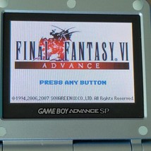 Final Fantasy VI Game Boy Advance RPG Classic Authentic Saves Nintendo GBA - £69.86 GBP