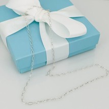 19&quot; Tiffany &amp; Co Oval Link Chain Necklace in Sterling Silver - £204.63 GBP
