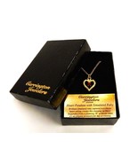 Goldtone Heart Necklace, Faux Ruby Stone, 18&quot; Chain, Carrington Jewelers... - $129.65 MXN