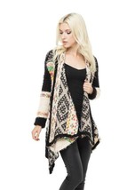 Adore Sumptuously Soft Long Cascading Open-Front Knit Cardigan Sweater-O... - £43.95 GBP