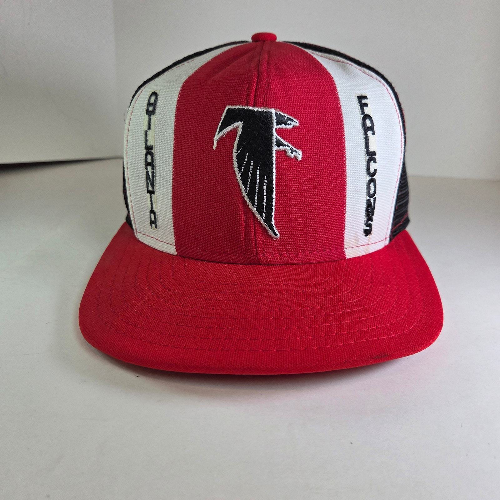 Vintage 1980s Atlanta Falcons Trucker Hat Snapback Mesh Cap USA Lucky St... - $29.99