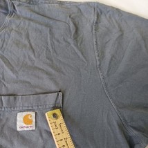 Carhartt K87 Men's Gray Pocket Cotton Blend Short Sleeve T-Shirt Size 2XL Tall image 5
