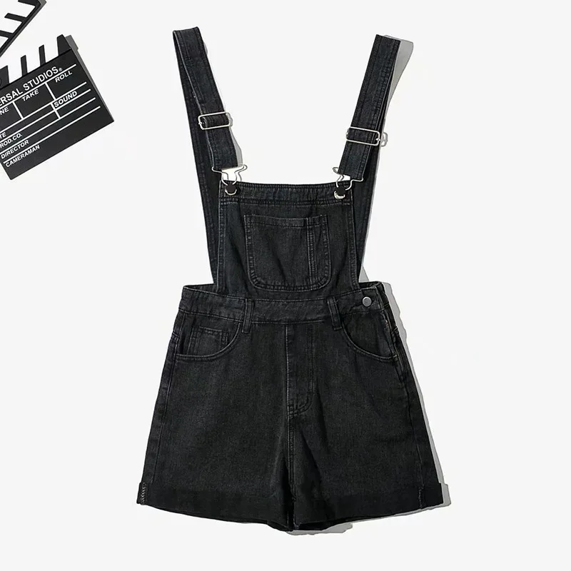 Shorts Women Denim Overalls Summer Vintage Leg Summer Jeans Shorts Spode... - £134.53 GBP