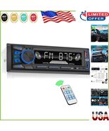 High-Quality Single DIN Bluetooth Car Stereo with 50W Power &amp; 18 FM Presets - $701.41 MXN