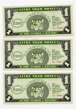 Lot of 3 ESSO Lucky Tiger Money Put A Tiger in Your Tank Consecutive Num... - $11.88