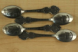 Vintage Silverplate Souvenir Spoon Heritage Collection States DE DC 4PCS - $12.61