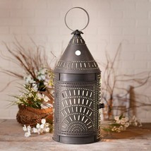 Blacksmith's Lantern Light in Kettle Black Tin - 27 inch High image 2
