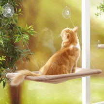Cute Pet Hanging Beds Bearing 20kg Cat Sunny Window Seat Mount Pet Cat H... - $29.99