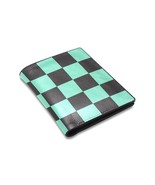 Demon Checkered Black Green Anime Bifold PU Leather Wallet - £15.05 GBP