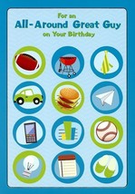 For An All-Around Great Guy - Birthday Greeting Card - 227C - $51.34 MXN