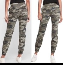 Express High Rise Cropped Straight Camo Pants Joggers Stretch US 12 NWT - £23.68 GBP