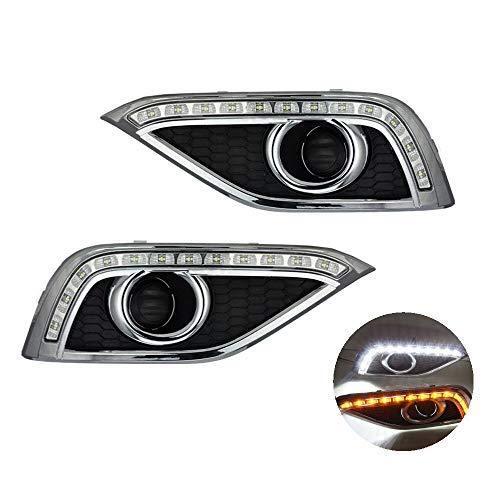 AupTech White and Yellow Color Car Front Fog Bumper LED DRL Daytime Runn... - $125.00