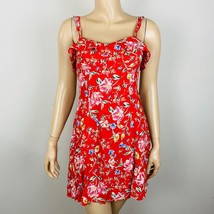 ASTR The Label Red Floral Fit N Flare Women&#39;s S Small Mini Dress - £33.09 GBP