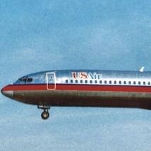 USAir Vintage Postcard Boeing 727-295?B702US Aircraft Airplane Aviation - £10.01 GBP