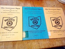 Lot of 3 Ohio Government Digest American Legion Auxiliary 1981 1983 1985 - £13.19 GBP
