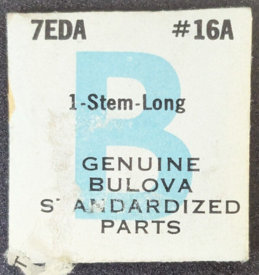 NOS NEW Genuine Bulova Cal. 7EDA - 16A Long Stem - Vintage Watch Part - $10.88