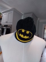 Batman Black Kids Beanie 2T-5T, Children&#39;s Winter Cap, Batman Logo Beanie - £5.42 GBP