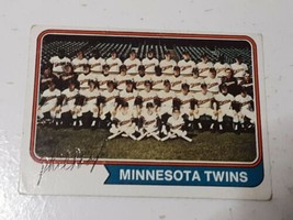 Phil Roof Minnesota Twins 1974 Topps Autograph Card #74 Read Description - £3.88 GBP