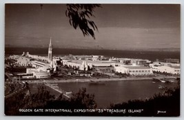 RPPC 1939 Golden Gate Int&#39;l Exposition View of Treasure Island Postcard X28 - £11.76 GBP