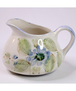 VINTAGE Hand Painted Pitcher Made In Portugal Green Leaves Floral JUICE ... - €11,58 EUR