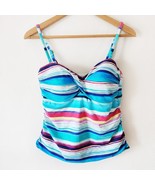 2Bamboo Womens Tankini Swim Top Padded Adjustable Strap Sz L Multicolor ... - $21.88 CAD