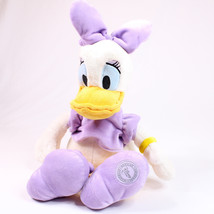 Disney Store Daisy Duck Plush Stuffed Animal Toy Purple Top Bow And Shoe... - $11.18
