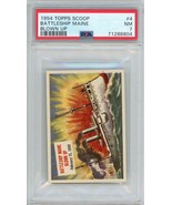 1954 Topps Scoop Battleship Maine Blown Up #4 PSA 7 P1384 - $90.09 CAD