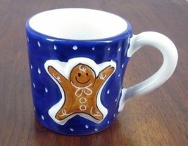 STARBUCKS COFFEE COMPANY Cup/Mug DERUTA Italy Gingerbread Man Hand Paint... - $30.33