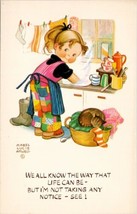 Artist Mabel Lucie Attwell Cutie Patootie and Dishes The Way of Life Pos... - $14.95