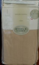Whole Home Sheer Curtain Panel - Gold - ONE CLAIRE PANEL- BRAND NEW - VA... - $17.81