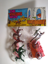 The Wagons West Plastic Toy Play Set Horses StageCoach Sealed Hong Kong ... - £32.67 GBP